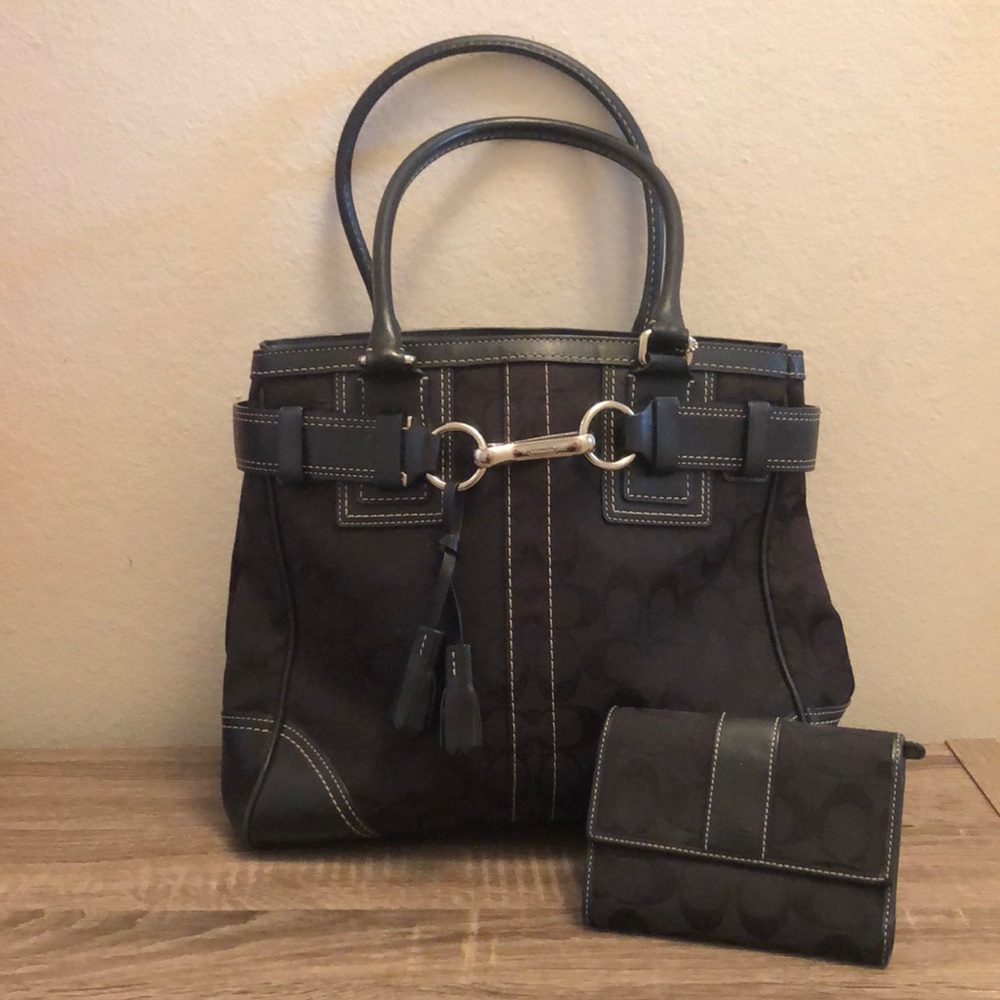 Signature Coach Purse and Wallet